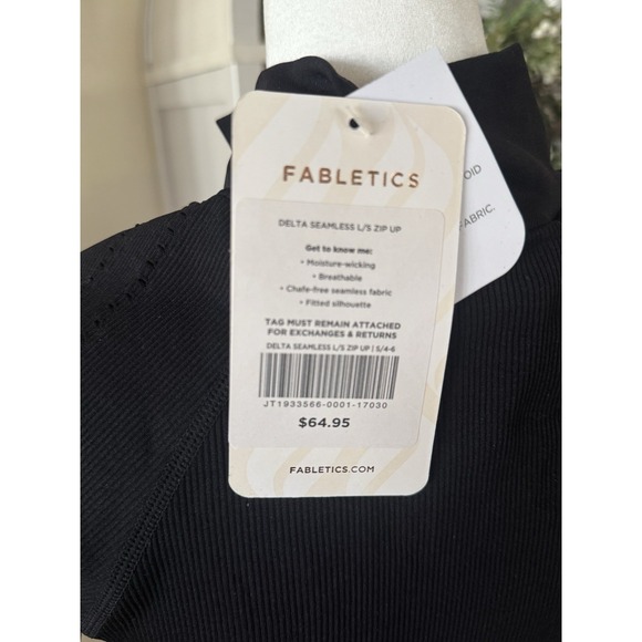 Workout Jacket Womens Small Black Delta Seamless Zip Up NWT Athleisure Yoga Gym - Picture 5 of 9